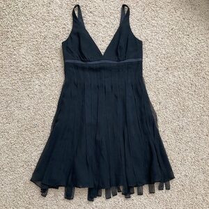 Carmen Marc Valvo Silk Black Dress size 8